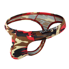Ice Silk Sexy Camouflage Thong