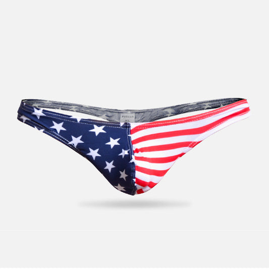Men's Cotton Printed Thong