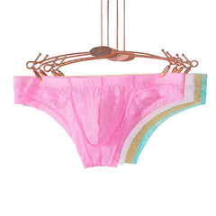 Men's Lace Transparent Low Waist Sexy Panties