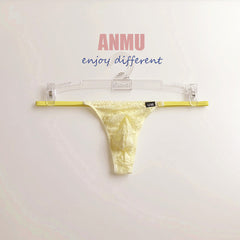Men's Transparent Lace Thong