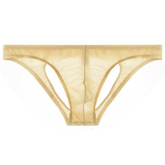 Men's Transparent Low Waist Sexy Mesh Briefs