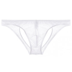 Men's Transparent Low Waist Sexy Mesh Briefs