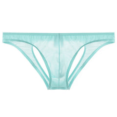 Men's Transparent Low Waist Sexy Mesh Briefs