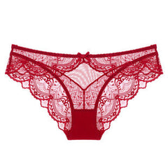 Sexy bow romantic lace panties