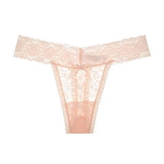 Low-rise Plus Size Sexy Transparent Lace Thong
