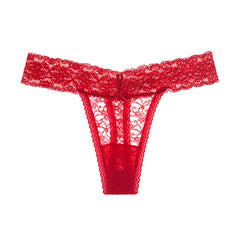 Low-rise Plus Size Sexy Transparent Lace Thong