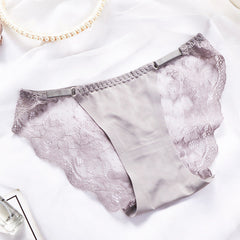 Thin Strap Comfortable Stitching Lace Sexy Hollow Briefs