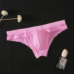 Men's Ice Silk Transparent Sexy Low Waist Panties
