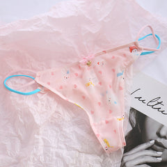 Mesh Sexy Transparent Cute Low Waist Thong