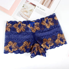 Sexy Lace Rose Pattern Boxer Briefs