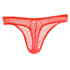 Men's Ultra-thin Transparent Mesh Sexy Thong