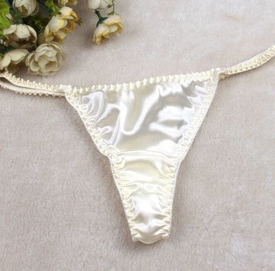 Men's 100% Mulberry Silk Sexy Low Rise Thong