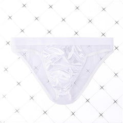 Men's Sexy Low Rise Mesh Bikini Briefs
