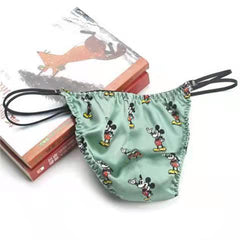 100% mulberry silk low waist thong