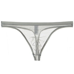 Men's Sexy Silk Mesh Bikini Thin Thong