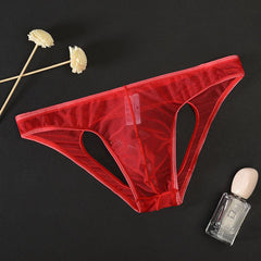 Men's Sexy Tulle Leaky Hip Panties