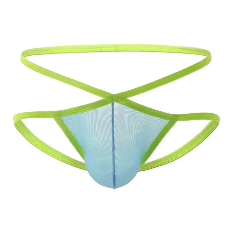 Ultra-Thin Contrast Color Thong -  