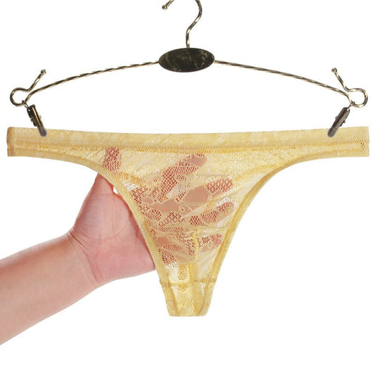 Men Lace G-String And Thong Sexy Briefs