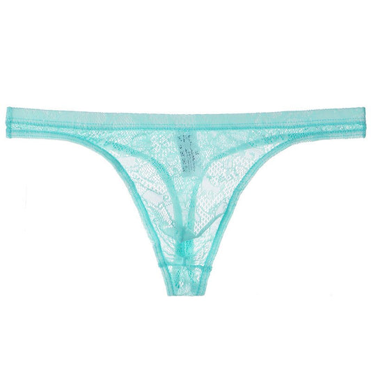 Men Lace G-String And Thong Sexy Briefs