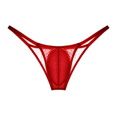 Men's Pouch Bag Mesh See-Through Ice Silk Underpants
