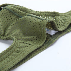 Mesh high elastic ice mesh sexy Panties