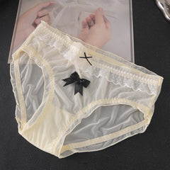 Japanese Sweet and Fashionable Mesh Briefs