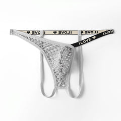 2025 Men's Sexy Transparent Mesh Thong