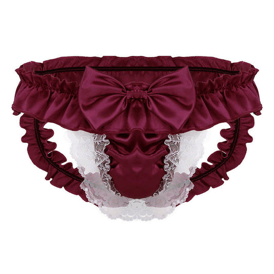 Men's Lace Satin Sexy Panties