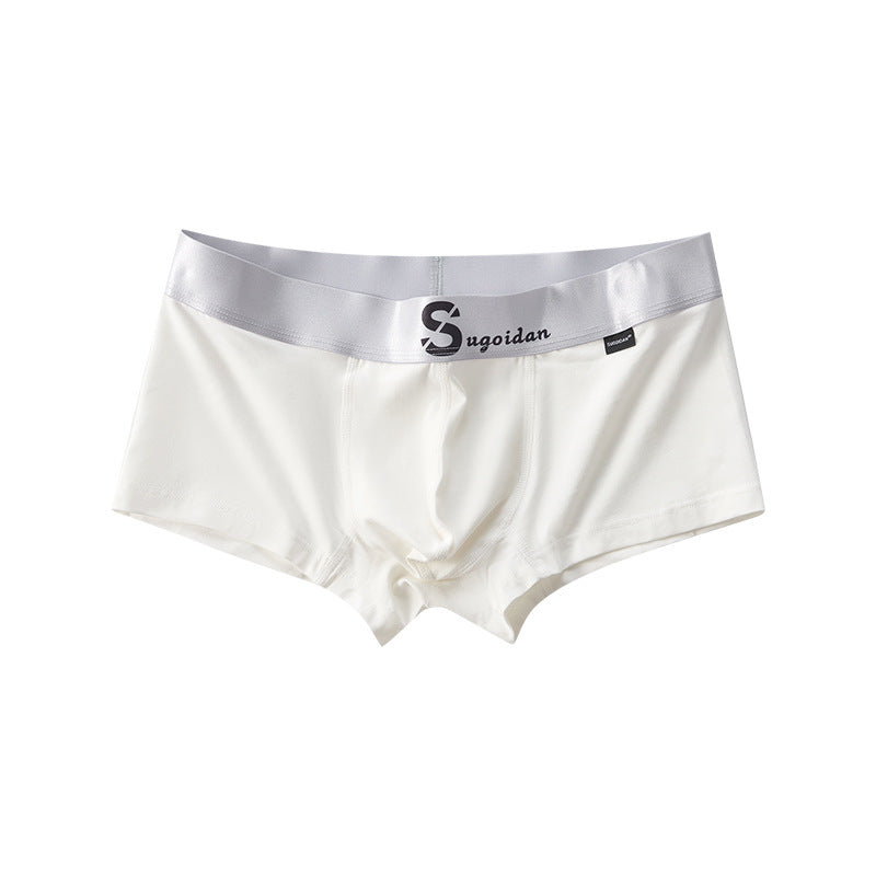 Men's Cotton Low Rise Boxer Briefs Sports Breathable Boxer Briefs