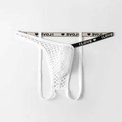 2025 Men's Sexy Transparent Mesh Thong