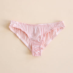 100% Silk Satin Sexy Breathable Thong