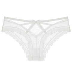 Sexy bow romantic lace panties