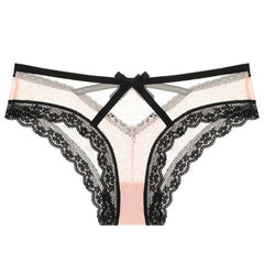 Sexy bow romantic lace panties
