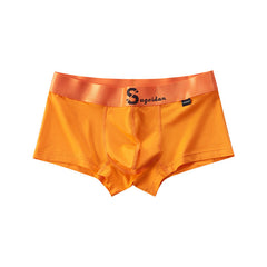 Men's Cotton Low Rise Boxer Briefs Sports Breathable Boxer Briefs