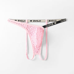 2025 Men's Sexy Transparent Mesh Thong