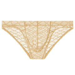 Men's Mesh Transparent Soft and Comfortable Briefs