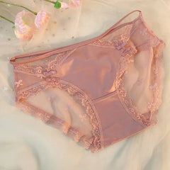 New silky satin sexy lace panties
