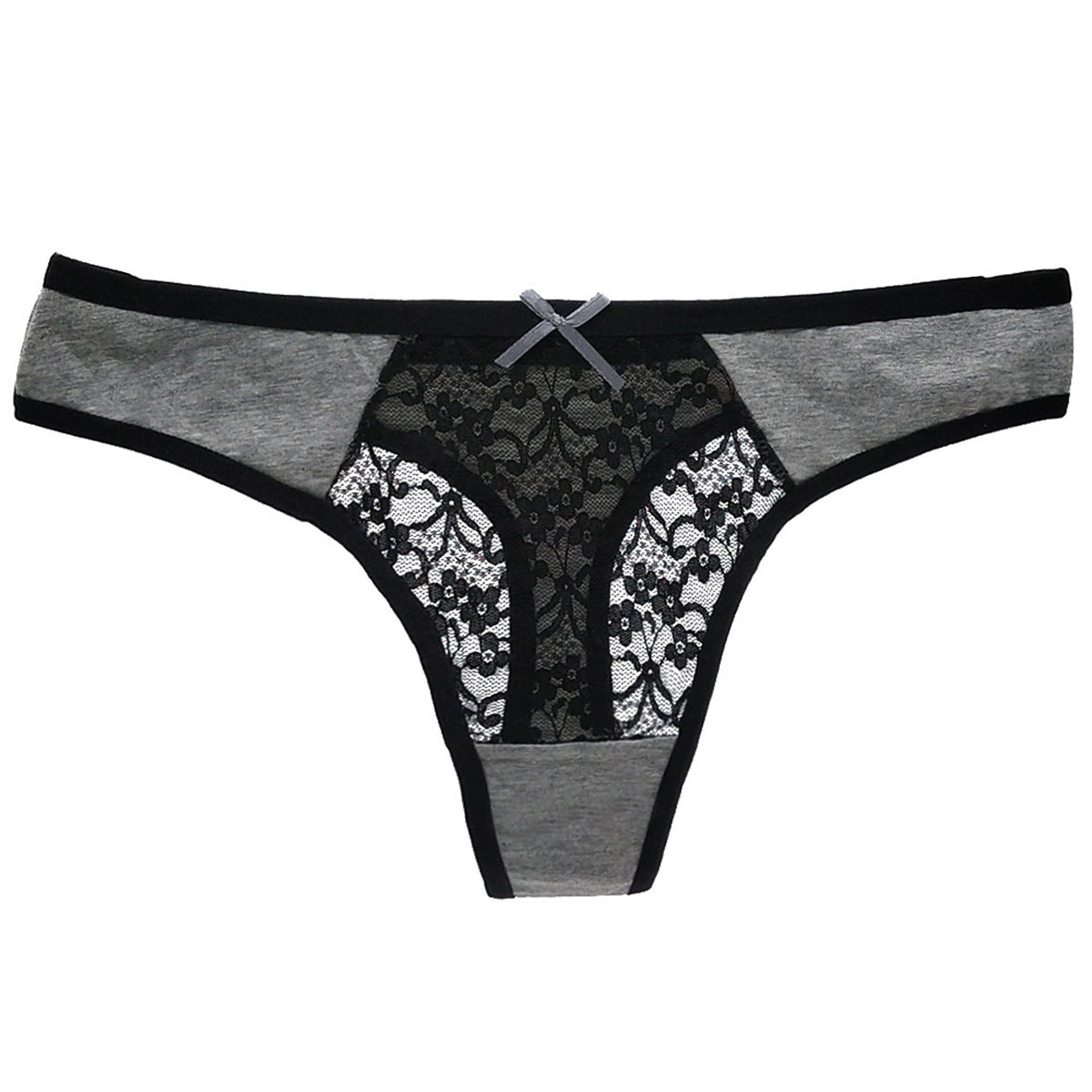 Large Size Sexy Low Waist Lace Hollow Thong