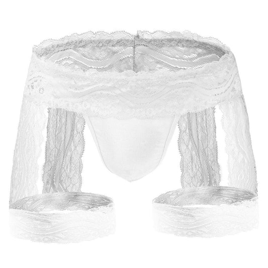 Tzy0608P Lace leggings boxer thong
