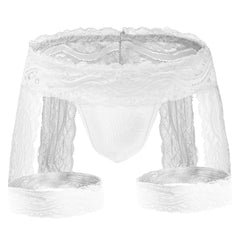 Tzy0608P Lace leggings boxer thong