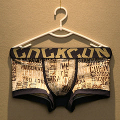 Men's Cotton Trendy Graffiti Boxer Briefs