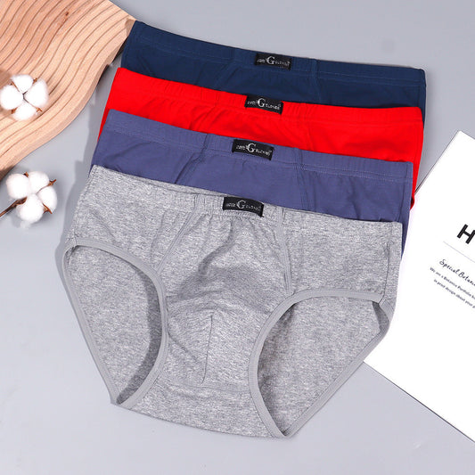 Men's Large Size Cotton Breathable Comfort Briefs