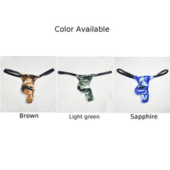 Men's Sexy Camouflage Thong Raised Pocket Thong Panties - Men's Fashion