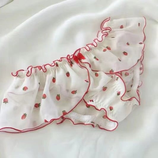 Japanese style breathable sexy ruffle panties
