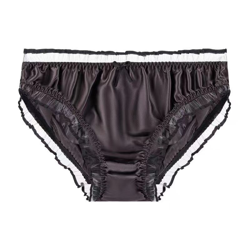 100%Mulberry Silk Smooth Satin Sexy Men's Underwear - Men's Fashion